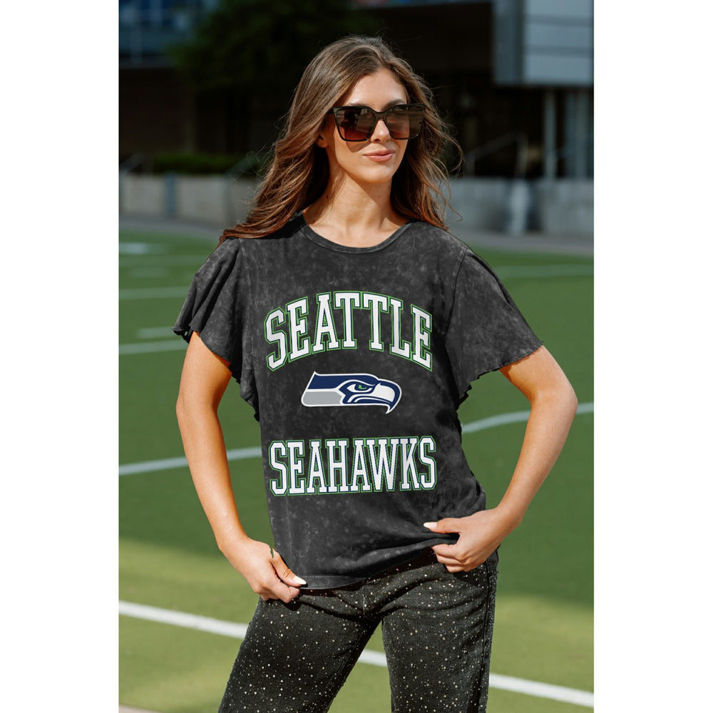 NFL Seattle Seahawks Gameday Couture Women's Relaxed Flutter Sleeve T-Shirt