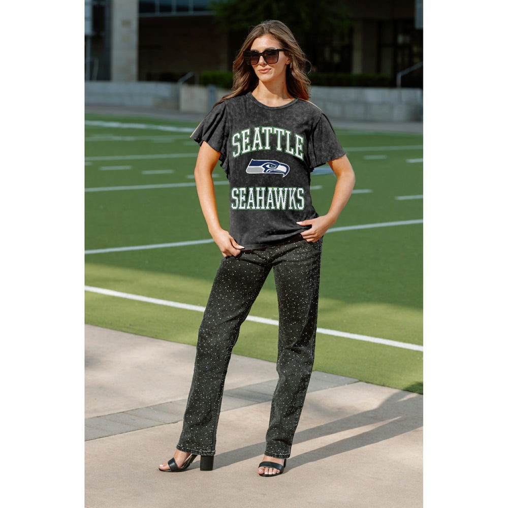 NFL Seattle Seahawks Gameday Couture Women's Relaxed Flutter Sleeve T-Shirt