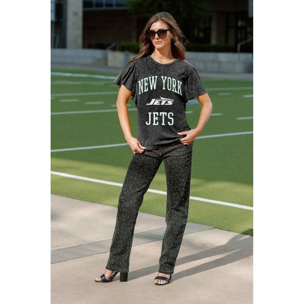 NFL New York Jets Gameday Couture Women's Relaxed Flutter Sleeve T-Shirt