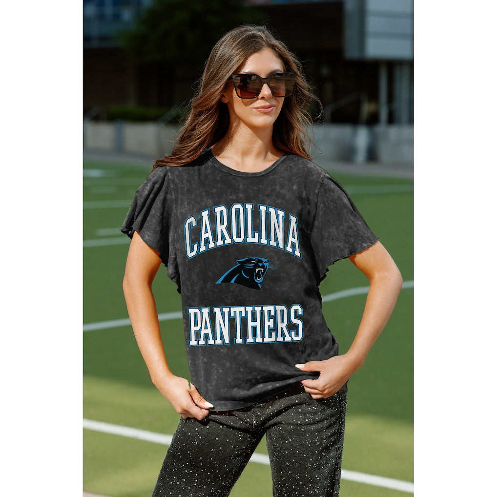 NFL Carolina Panthers Gameday Couture Women's Relaxed Flutter Sleeve T-Shirt