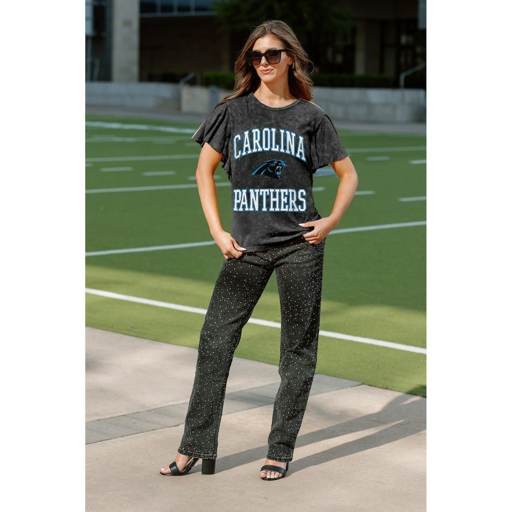 NFL Carolina Panthers Gameday Couture Women's Relaxed Flutter Sleeve T-Shirt