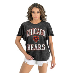NFL Chicago Bears Gameday Couture Women's Relaxed Flutter Sleeve T-Shirt