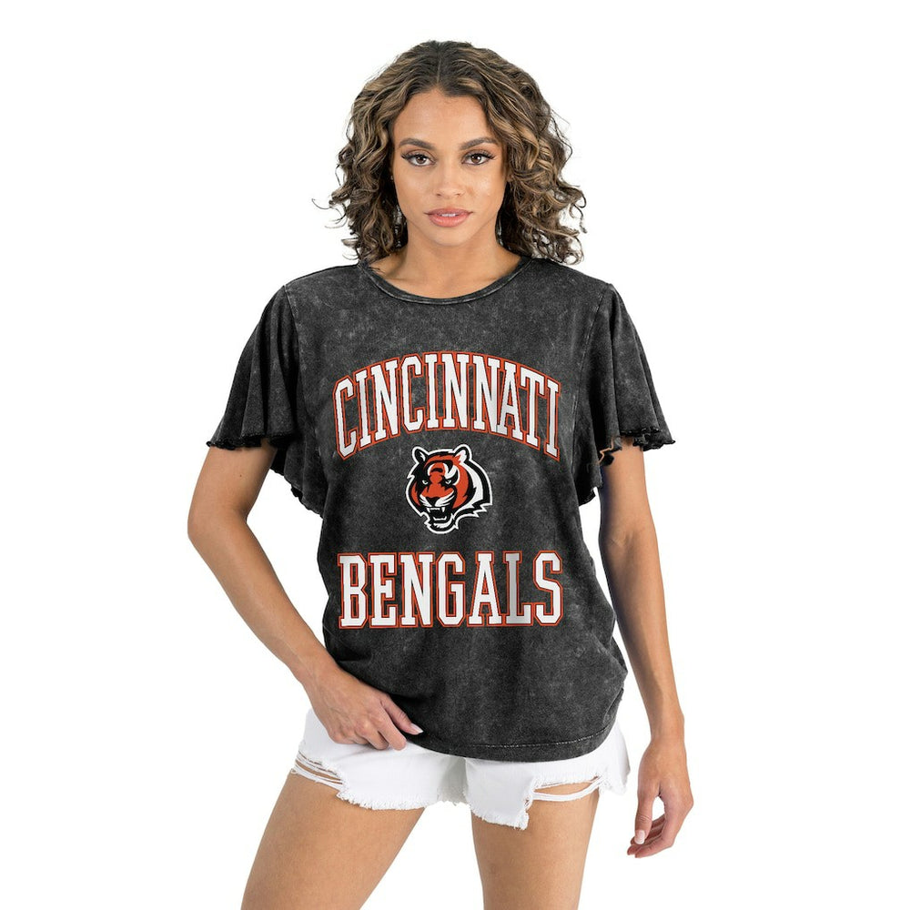 NFL Cincinnati Bengals Gameday Couture Women's Relaxed Flutter Sleeve T-Shirt