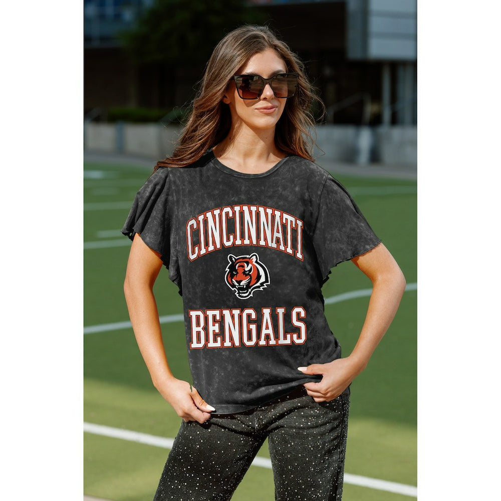 NFL Cincinnati Bengals Gameday Couture Women's Relaxed Flutter Sleeve T-Shirt
