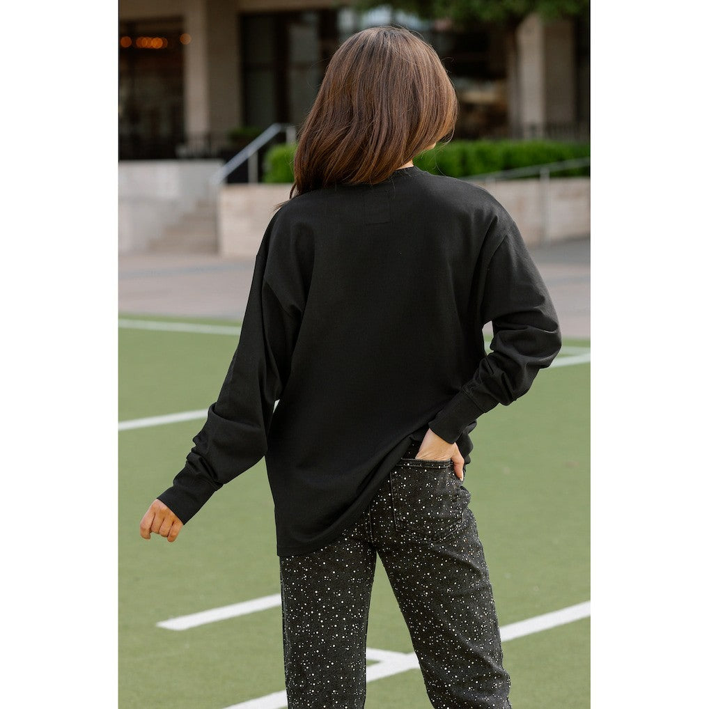 NFL Washington Commanders Gameday Couture Women's Oversized Long Sleeve T-Shirt