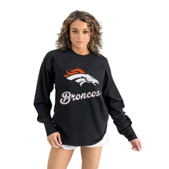 NFL Denver Broncos Gameday Couture Women's Oversized Long Sleeve T-Shirt