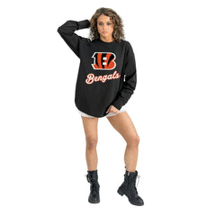NFL Cincinnati Bengals Gameday Couture Women's Oversized Long Sleeve T-Shirt