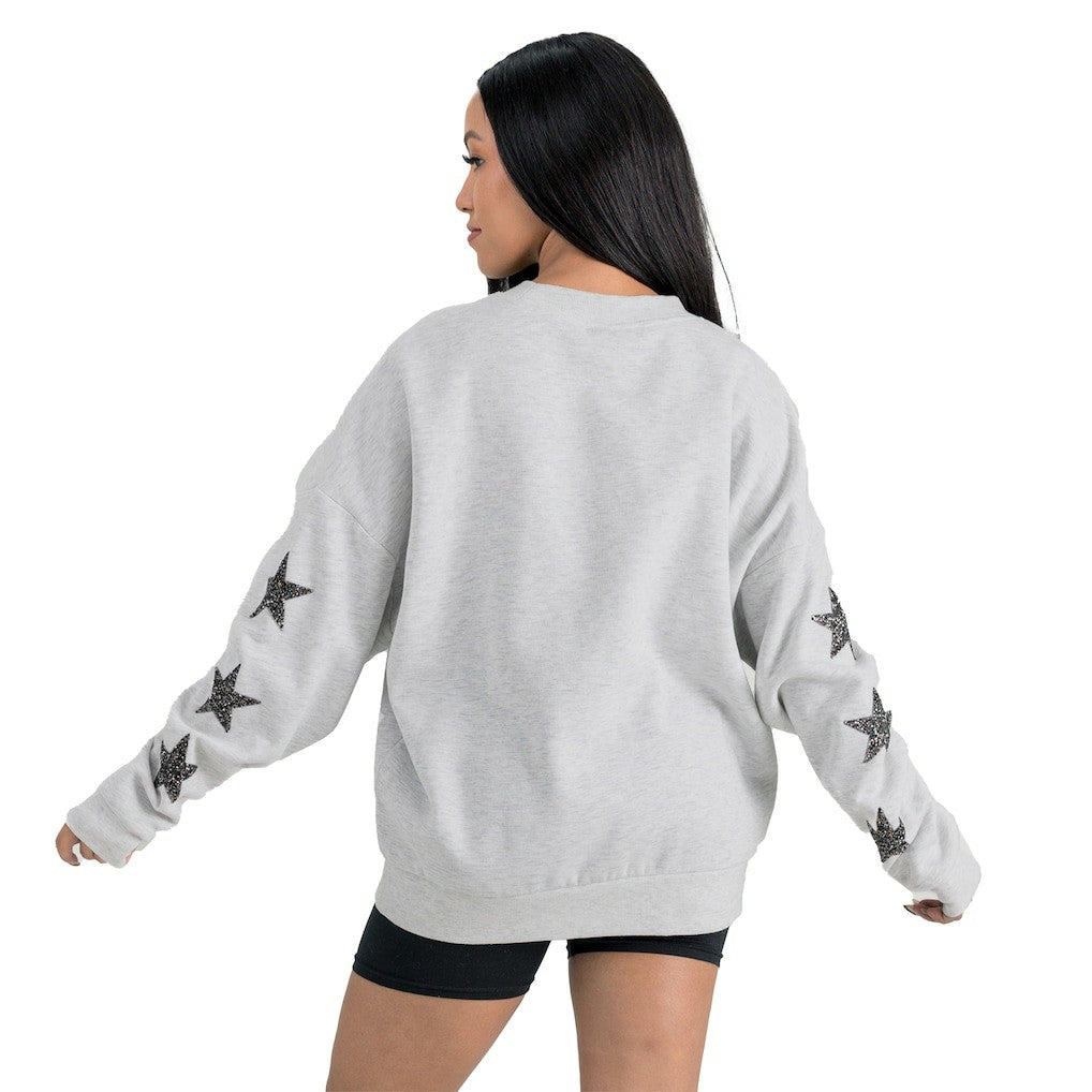 NFL Atlanta Falcons Gameday Couture Women's Resilience Relaxed Rhinestone Pullover Sweatshirt