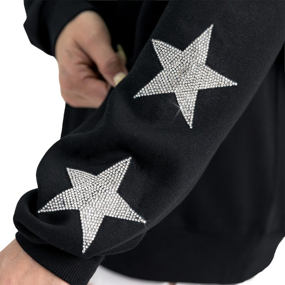NFL Washington Commanders Gameday Couture Women's Velocity Relaxed Rhinestone Pullover Sweatshirt