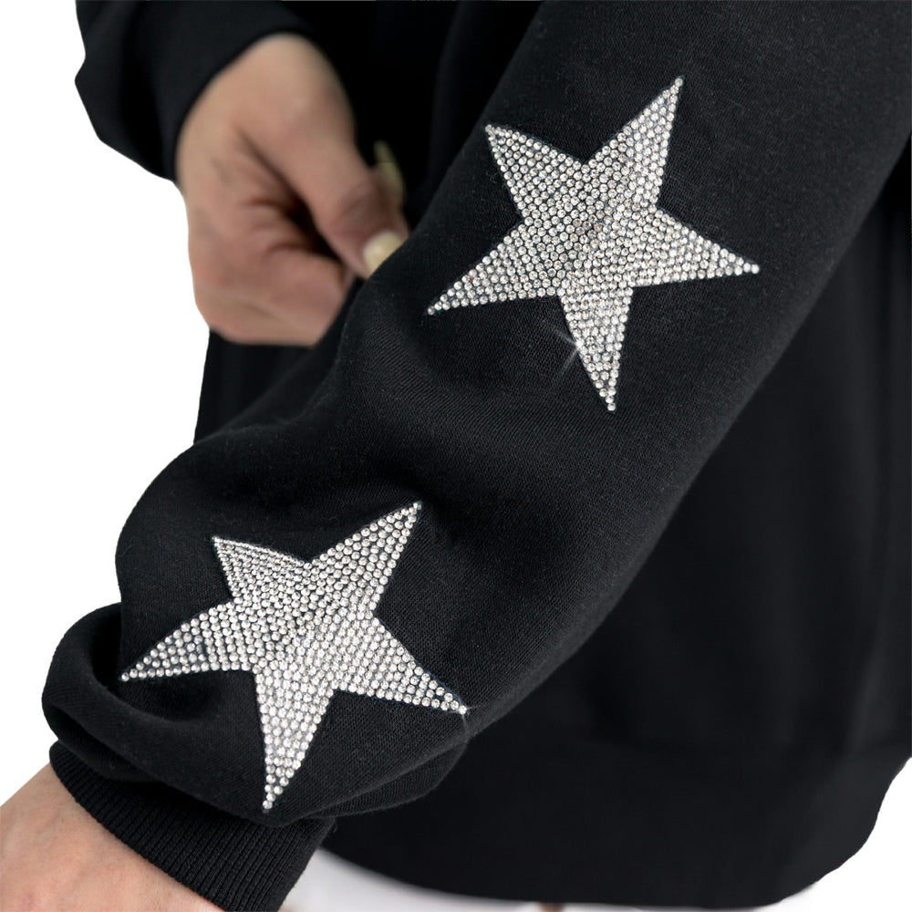 NFL Detroit Lions Gameday Couture Women's Velocity Relaxed Rhinestone Pullover Sweatshirt