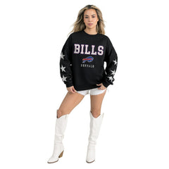 NFL Buffalo Bills Gameday Couture Women's Velocity Relaxed Rhinestone Pullover Sweatshirt