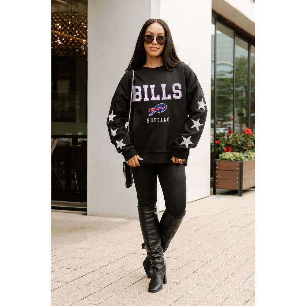 NFL Buffalo Bills Gameday Couture Women's Velocity Relaxed Rhinestone Pullover Sweatshirt
