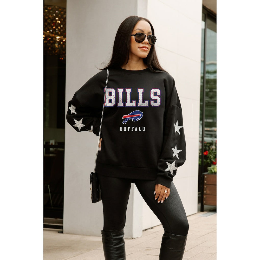 NFL Buffalo Bills Gameday Couture Women's Velocity Relaxed Rhinestone Pullover Sweatshirt