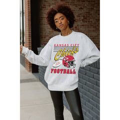 NFL Kansas City Chiefs Gameday Couture Women's Home Turf Oversized Premium Fleece Pullover Sweatshirt