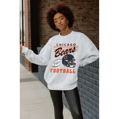 NFL Chicago Bears Gameday Couture Women's Home Turf Oversized Premium Fleece Pullover Sweatshirt