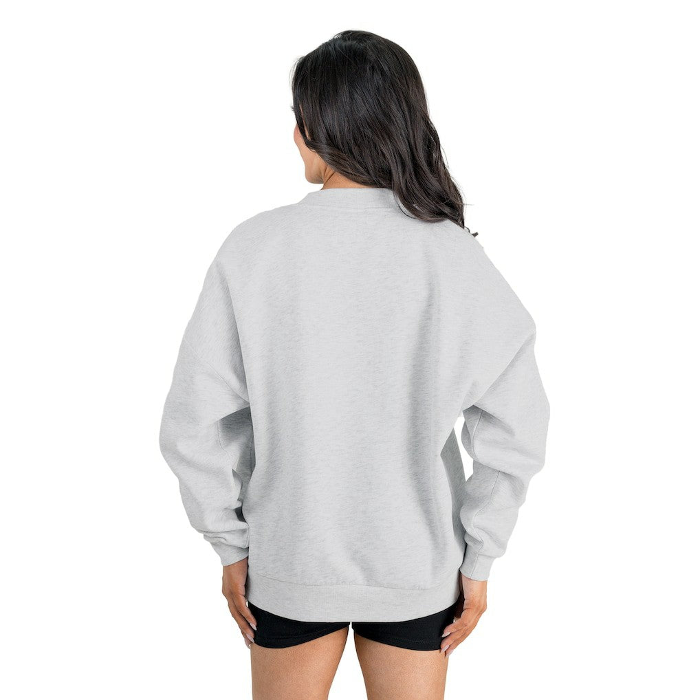 NFL San Francisco 49ers Gameday Couture Women's Home Turf Oversized Premium Fleece Pullover Sweatshirt