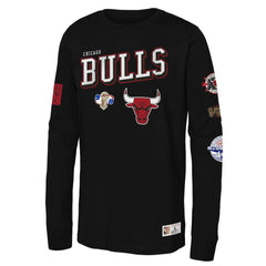 Chicago Bulls Youth Hardwood Classics Training Camp Long Sleeve T-Shirt sale - Black | Mitchell & Ness shop