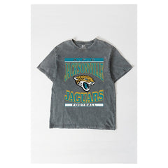 NFL Jacksonville Jaguars Gameday Couture Women's Oversized Classic Grind Washed T-Shirt