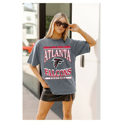 NFL Atlanta Falcons Gameday Couture Women's Oversized Classic Grind Washed T-Shirt