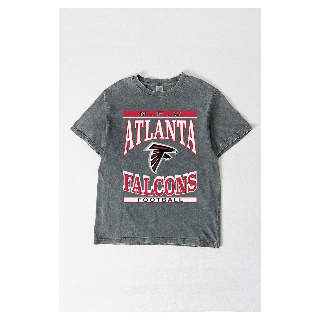 NFL Atlanta Falcons Gameday Couture Women's Oversized Classic Grind Washed T-Shirt