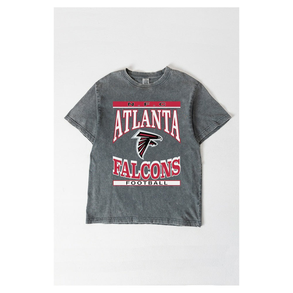 NFL Atlanta Falcons Gameday Couture Women's Oversized Classic Grind Washed T-Shirt