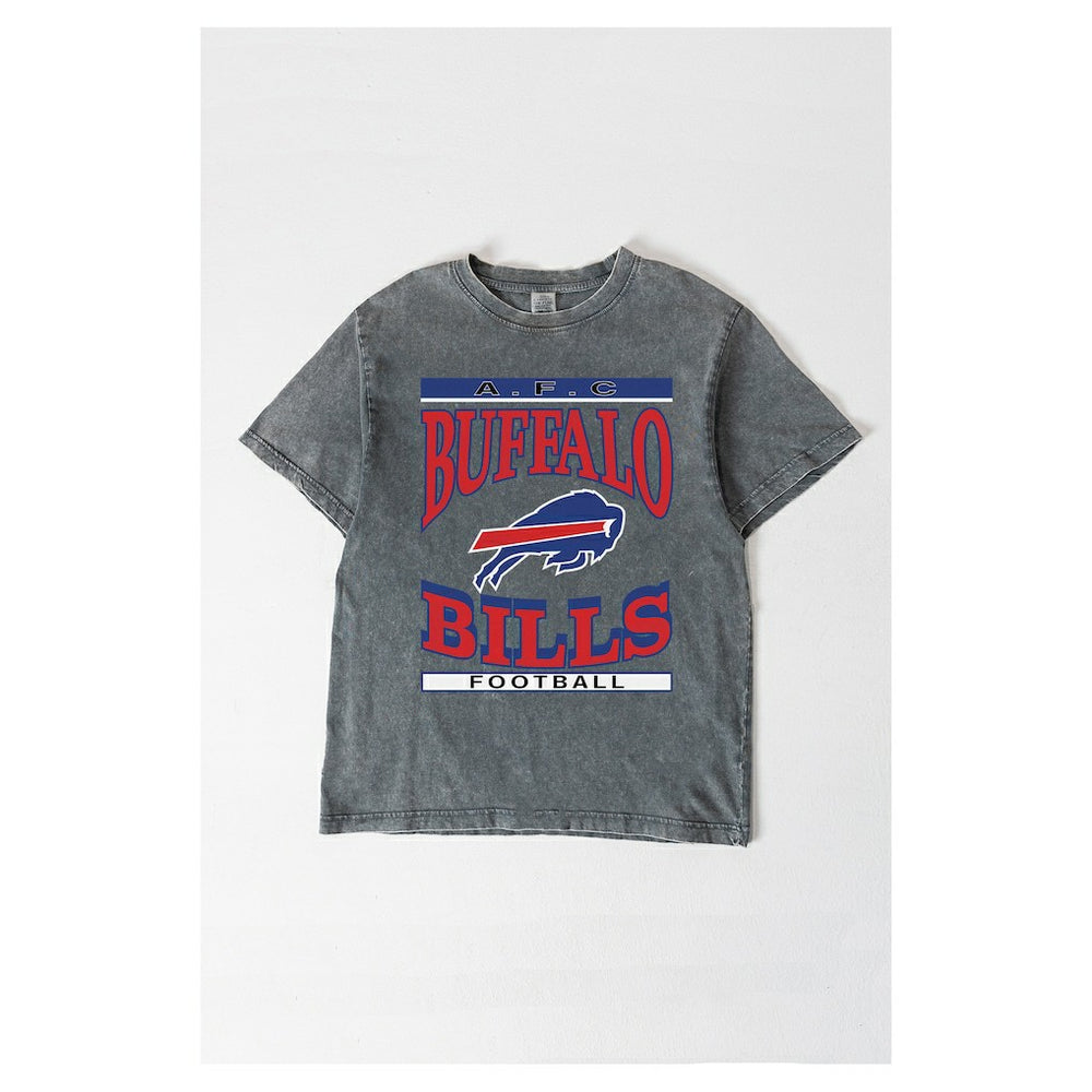 NFL Buffalo Bills Gameday Couture Women's Oversized Classic Grind Washed T-Shirt