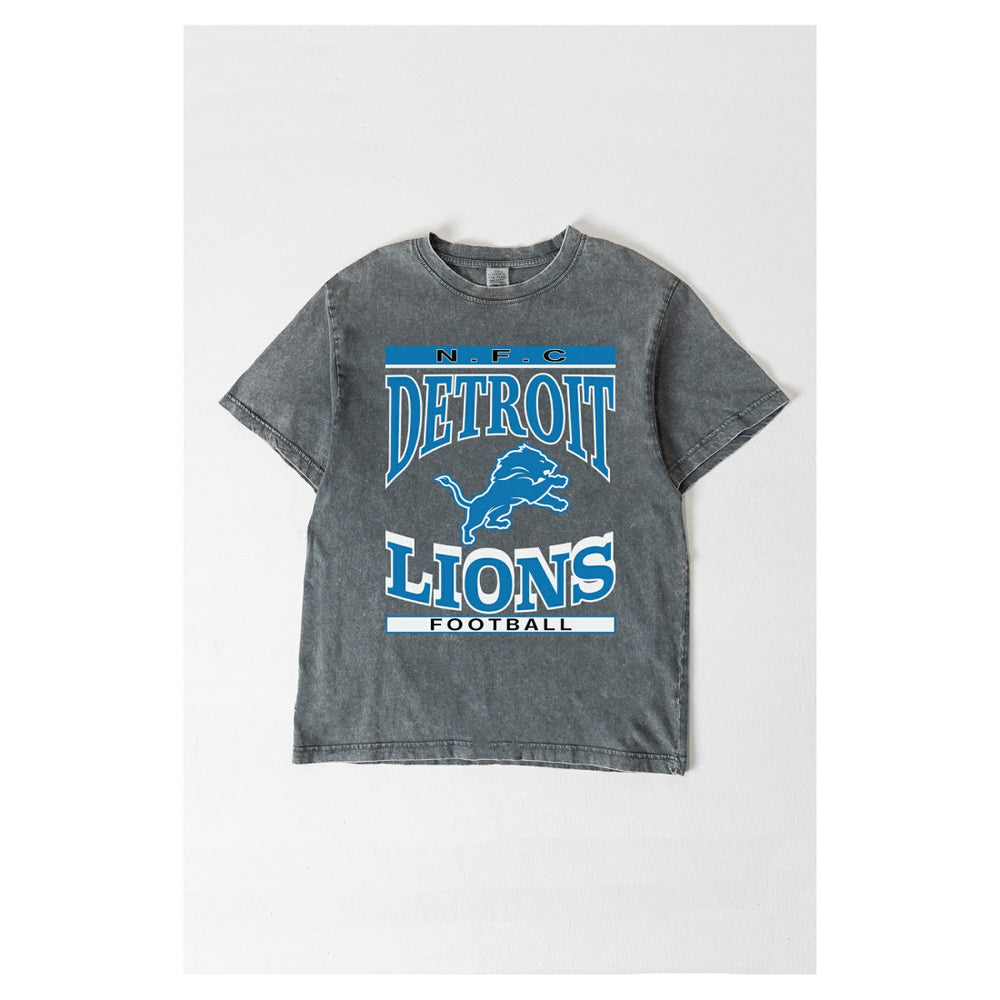 NFL Detroit Lions Gameday Couture Women's Oversized Classic Grind Washed T-Shirt