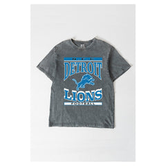 NFL Detroit Lions Gameday Couture Women's Oversized Classic Grind Washed T-Shirt