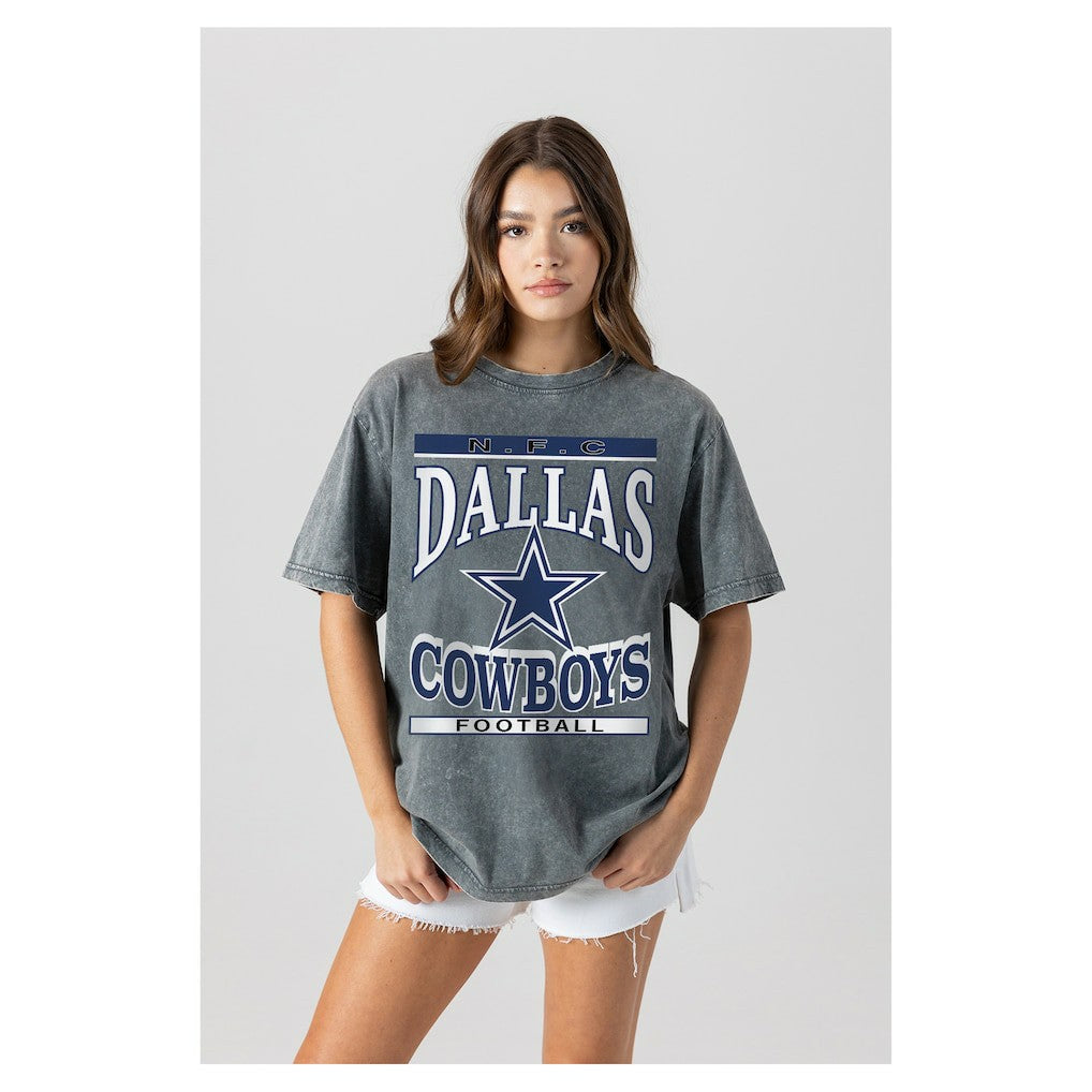 NFL Dallas Cowboys Gameday Couture Women's Oversized Classic Grind Washed T-Shirt