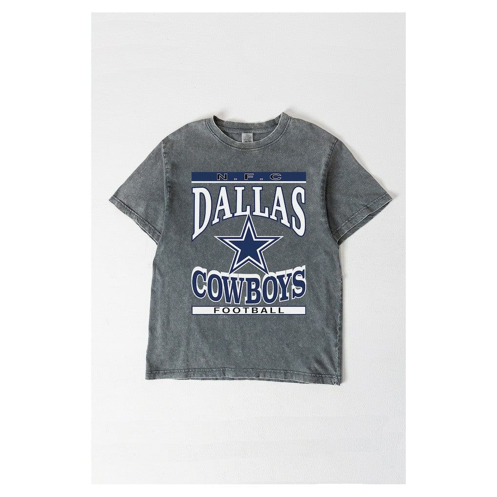 NFL Dallas Cowboys Gameday Couture Women's Oversized Classic Grind Washed T-Shirt