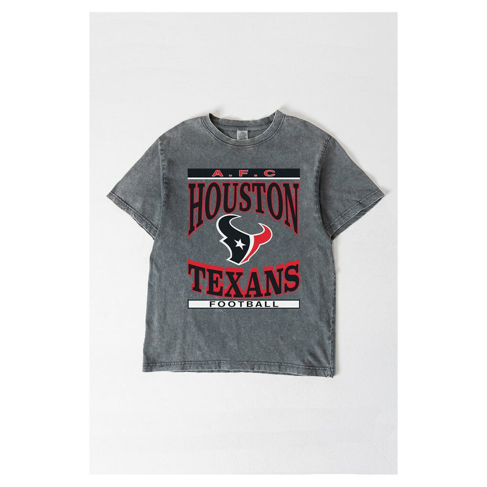 NFL Houston Texans Gameday Couture Women's Oversized Classic Grind Washed T-Shirt