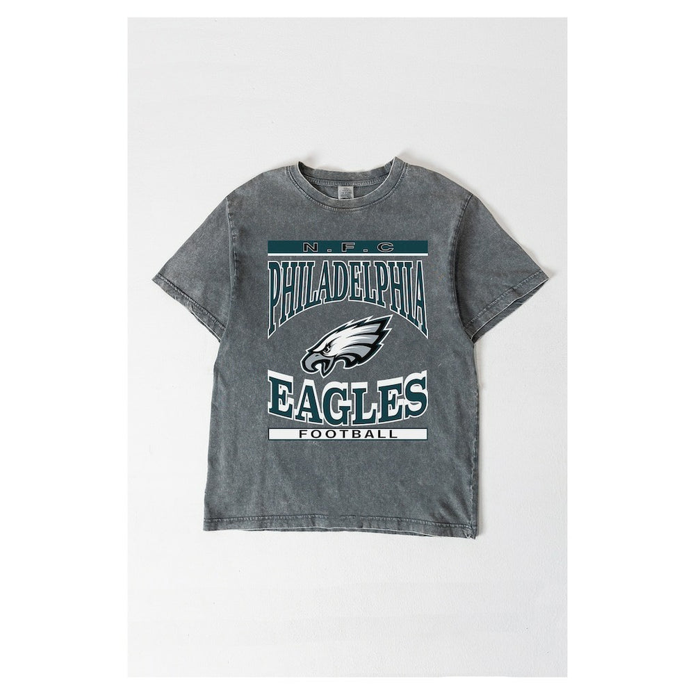 NFL Philadelphia Eagles Gameday Couture Women's Oversized Classic Grind Washed T-Shirt