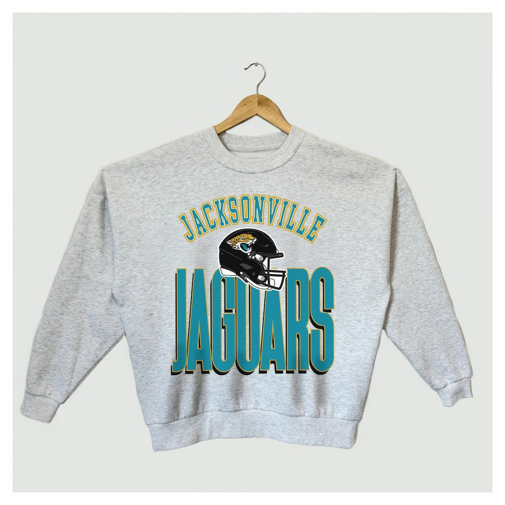 NFL Jacksonville Jaguars Gameday Couture Women's Fierce Focus Premium Oversized Fleece Pullover Sweatshirt