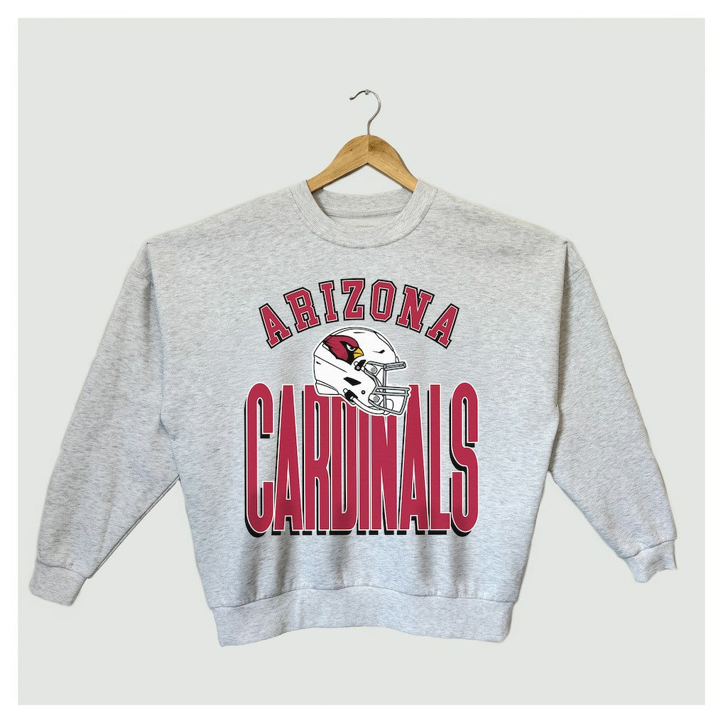 NFL Arizona Cardinals Gameday Couture Women's Fierce Focus Premium Oversized Fleece Pullover Sweatshirt