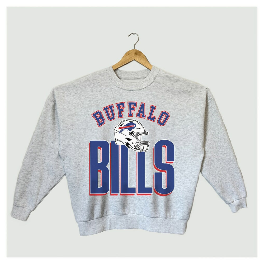 NFL Buffalo Bills Gameday Couture Women's Fierce Focus Premium Oversized Fleece Pullover Sweatshirt