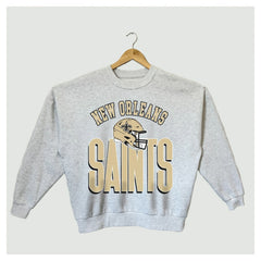 NFL New Orleans Saints Gameday Couture Women's Fierce Focus Premium Oversized Fleece Pullover Sweatshirt
