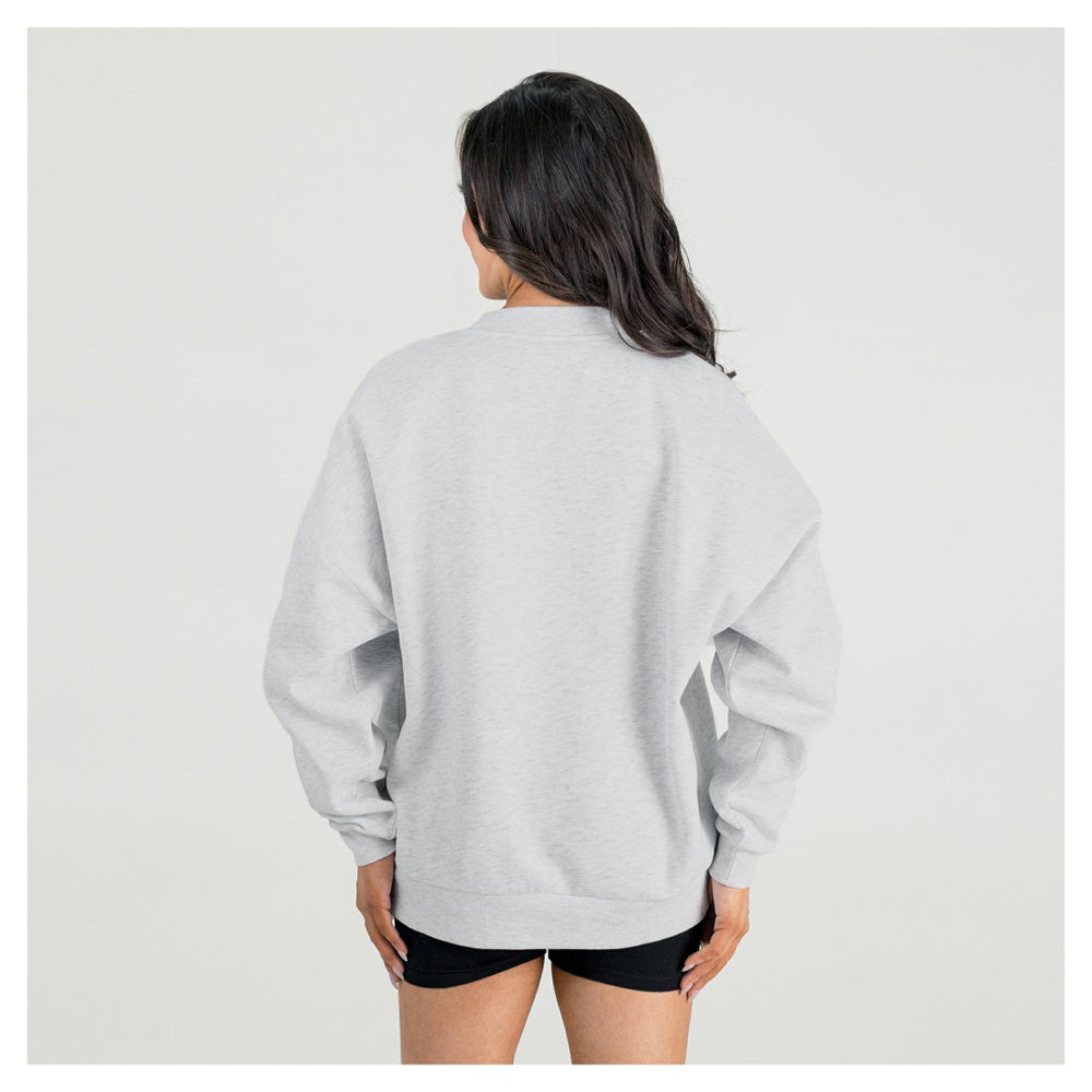 NFL Detroit Lions Gameday Couture Women's Fierce Focus Premium Oversized Fleece Pullover Sweatshirt