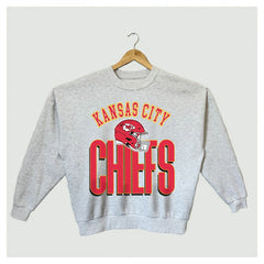 NFL Kansas City Chiefs Gameday Couture Women's Fierce Focus Premium Oversized Fleece Pullover Sweatshirt