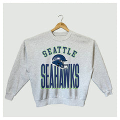 NFL Seattle Seahawks Gameday Couture Women's Fierce Focus Premium Oversized Fleece Pullover Sweatshirt