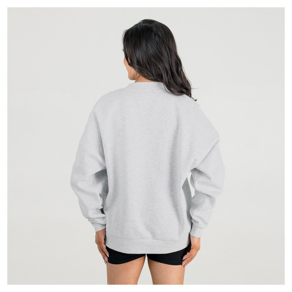 NFL Las Vegas Raiders Gameday Couture Women's Fierce Focus Premium Oversized Fleece Pullover Sweatshirt