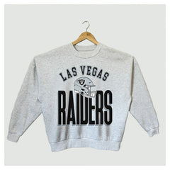 NFL Las Vegas Raiders Gameday Couture Women's Fierce Focus Premium Oversized Fleece Pullover Sweatshirt