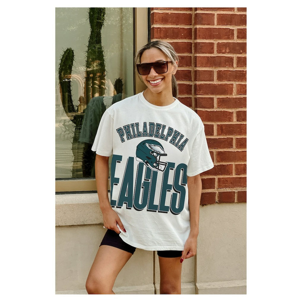 NFL Philadelphia Eagles Gameday Couture Women's Oversized Classic Fierce Focus T-Shirt