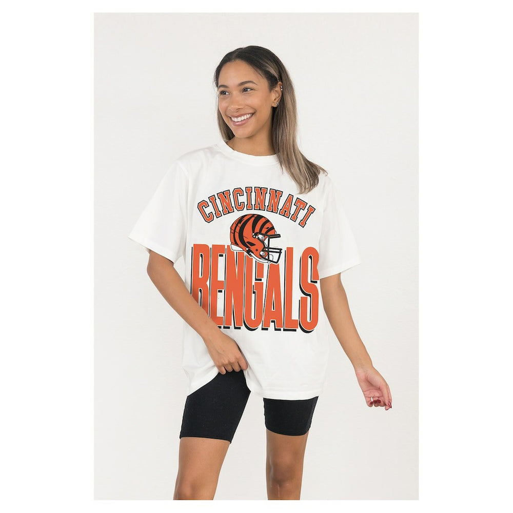 NFL Cincinnati Bengals Gameday Couture Women's Oversized Classic Fierce Focus T-Shirt