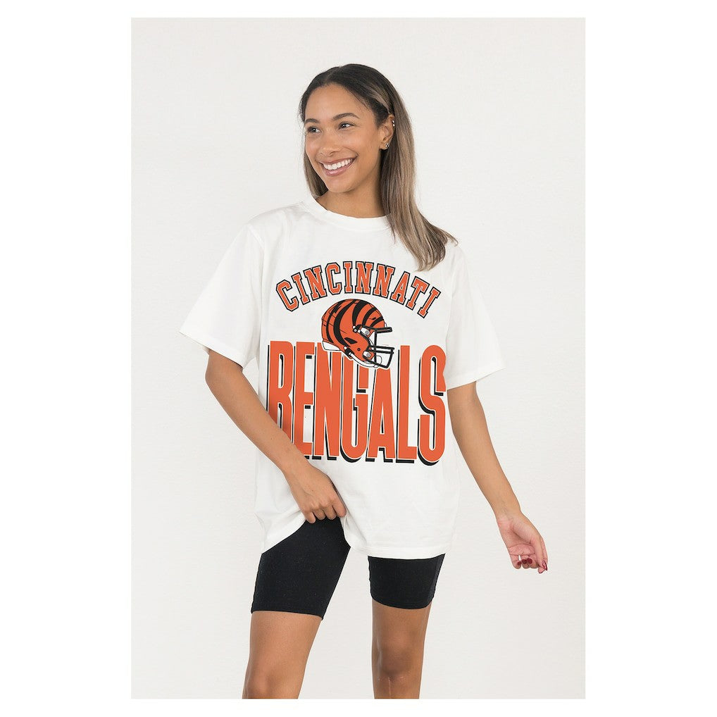 NFL Cincinnati Bengals Gameday Couture Women's Oversized Classic Fierce Focus T-Shirt