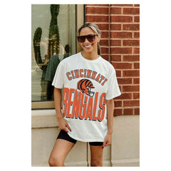 NFL Cincinnati Bengals Gameday Couture Women's Oversized Classic Fierce Focus T-Shirt