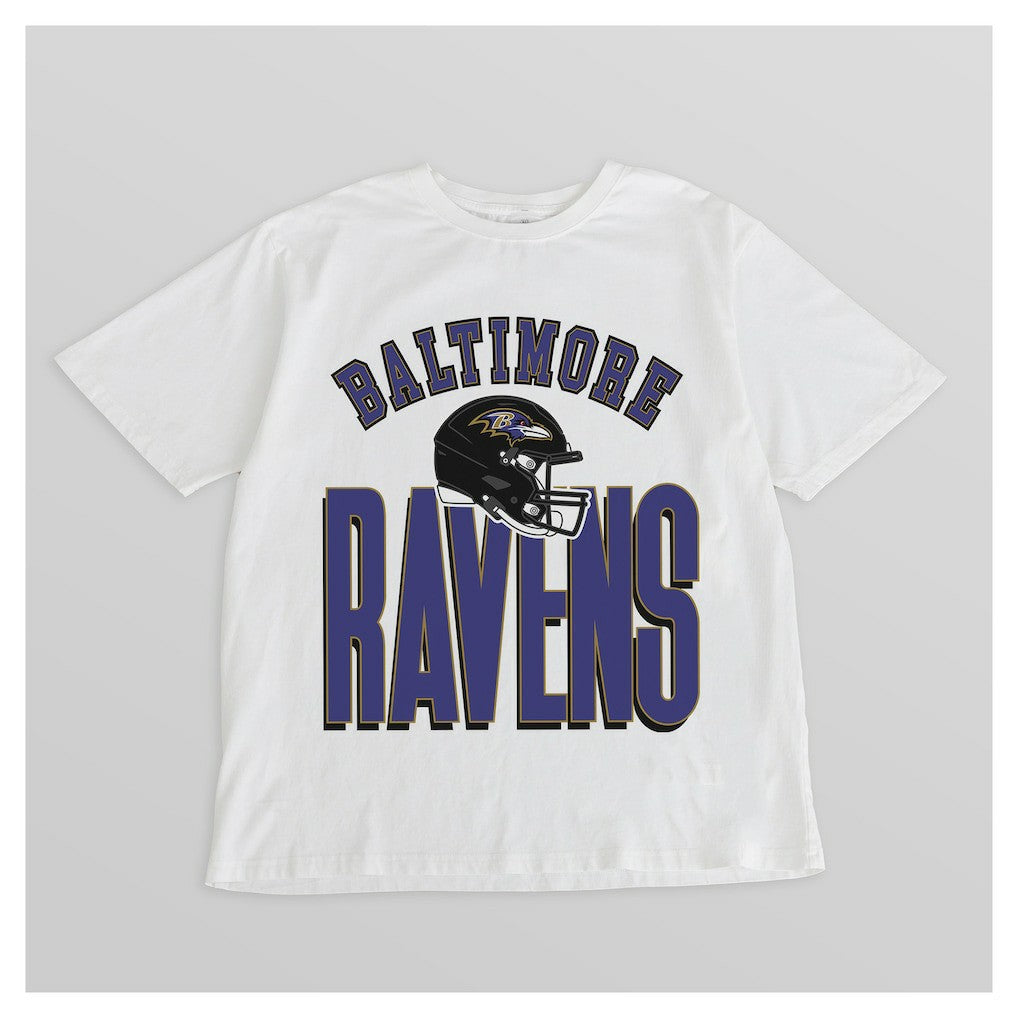 NFL Baltimore Ravens Gameday Couture Women's Oversized Classic Fierce Focus T-Shirt