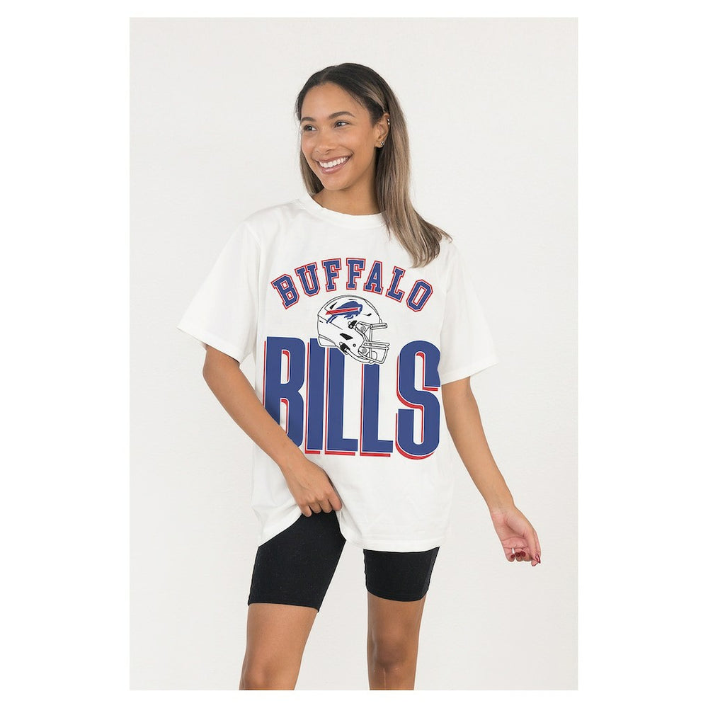 NFL Buffalo Bills Gameday Couture Women's Oversized Classic Fierce Focus T-Shirt