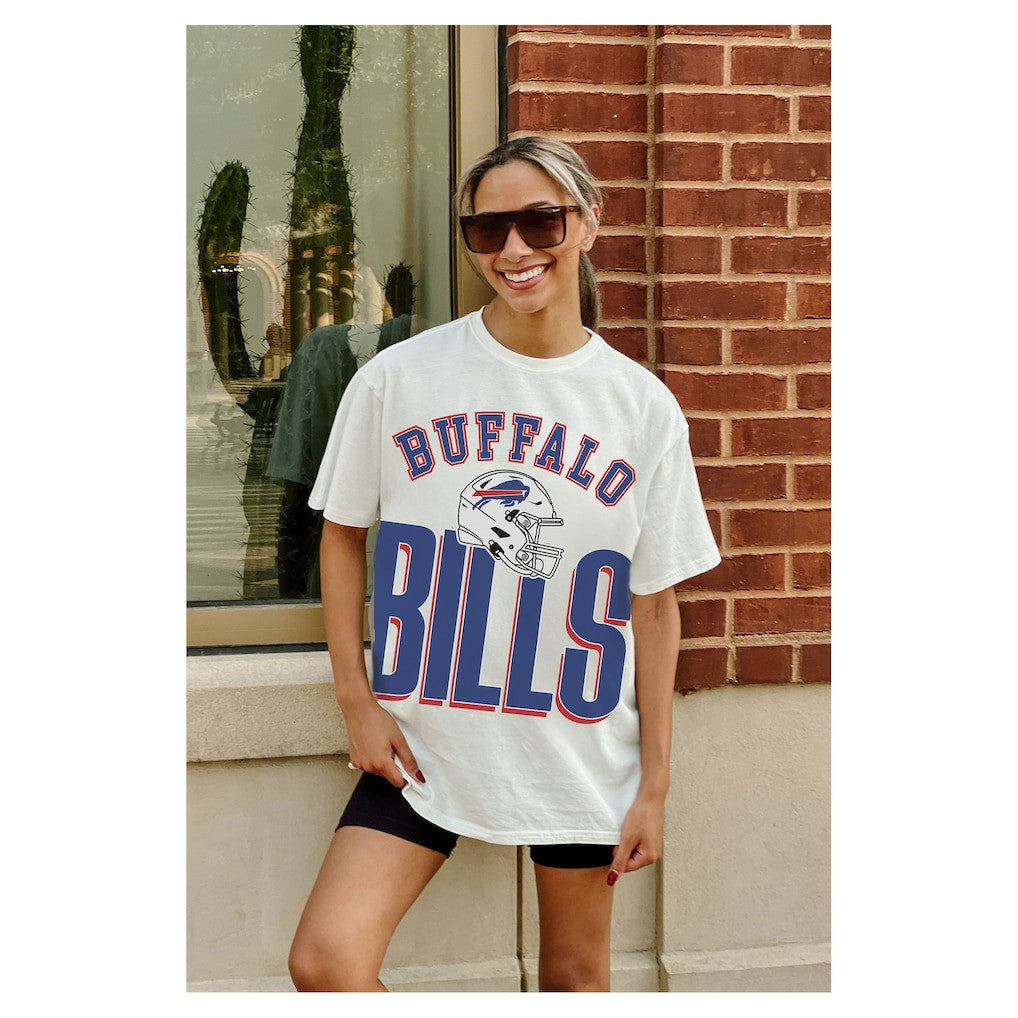 NFL Buffalo Bills Gameday Couture Women's Oversized Classic Fierce Focus T-Shirt