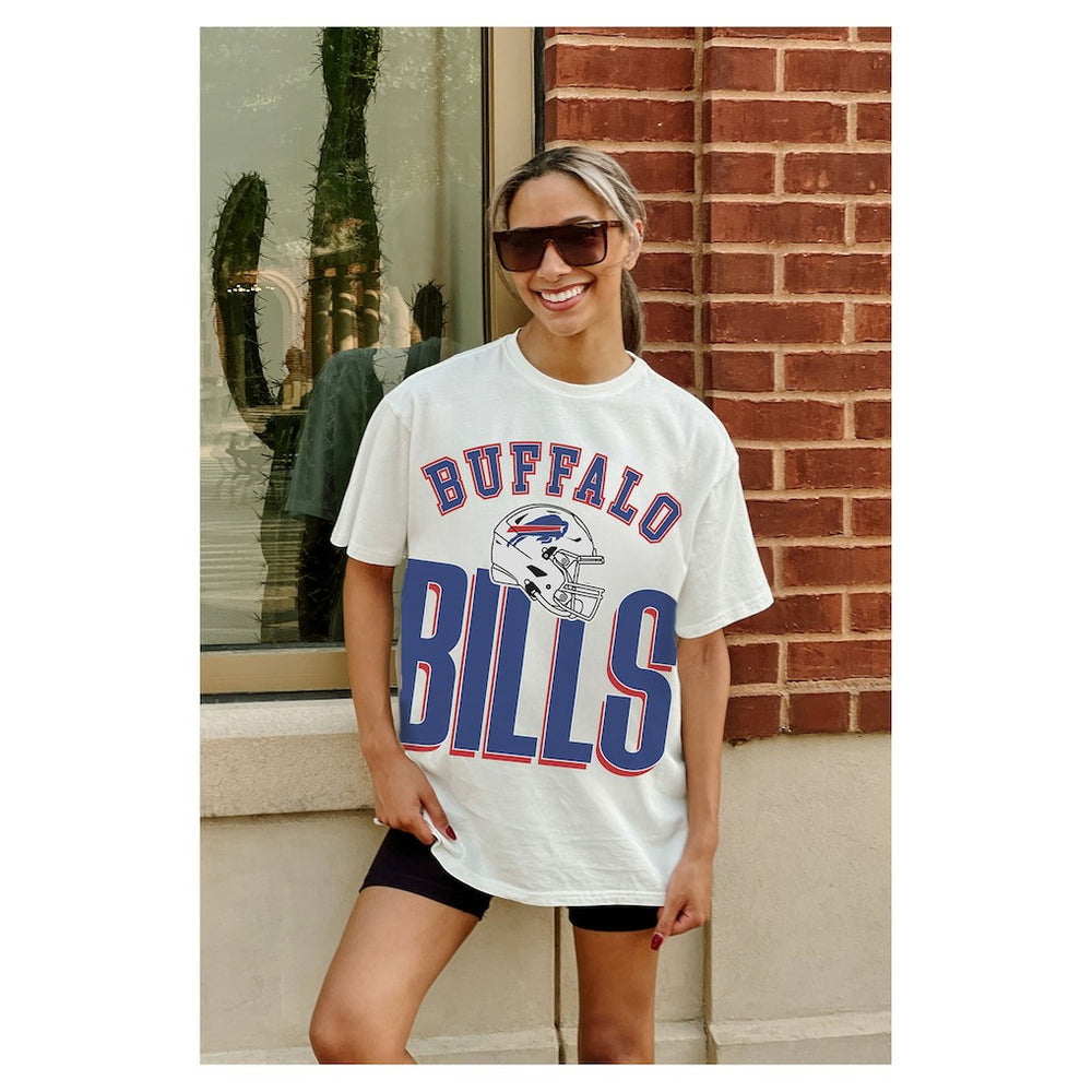NFL Buffalo Bills Gameday Couture Women's Oversized Classic Fierce Focus T-Shirt
