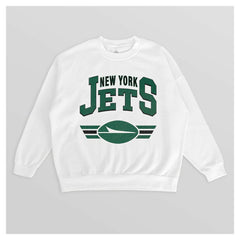 NFL New York Jets Gameday Couture Women's Swift Strike Premium Oversized Fleece Pullover Sweatshirt